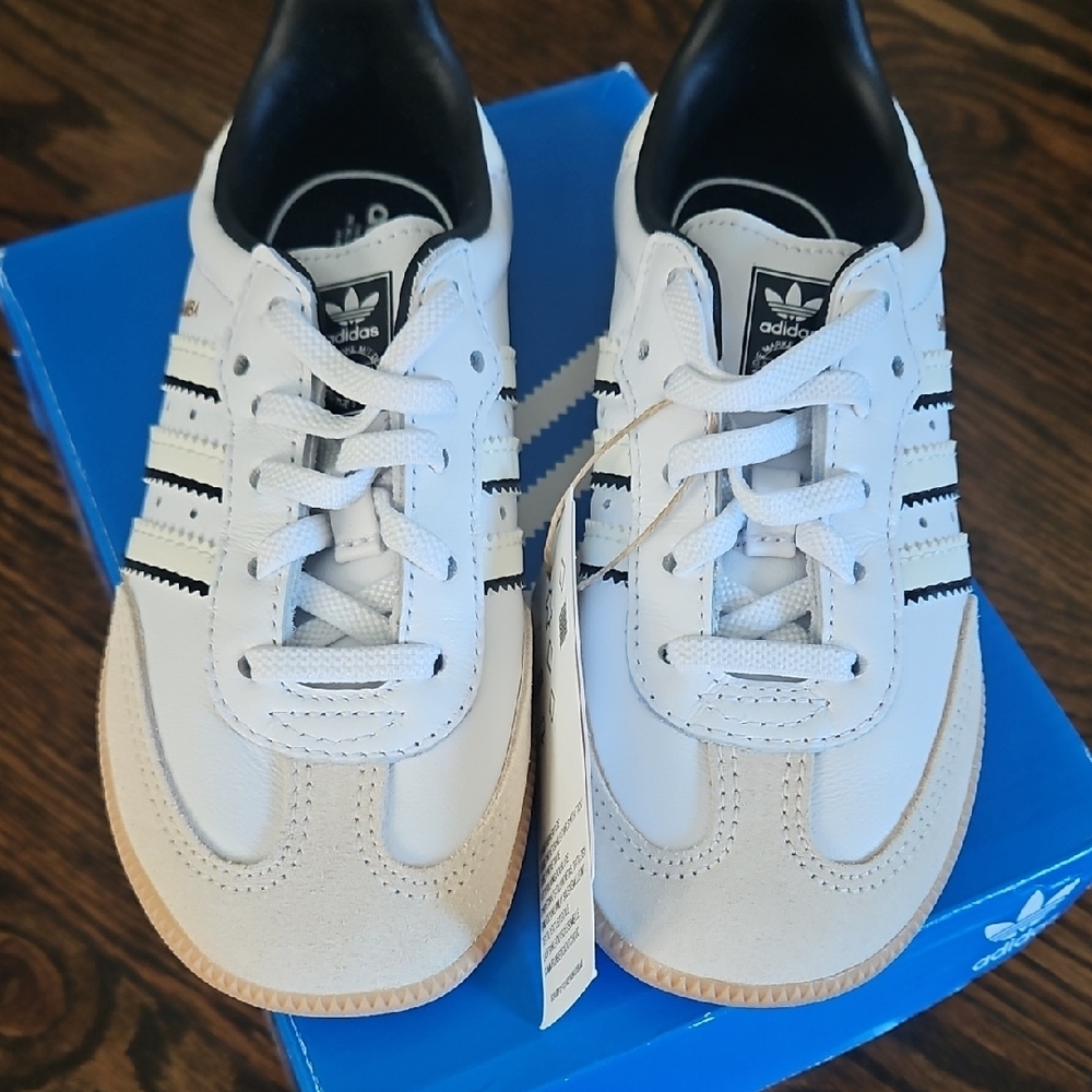 Adidas Samba White Black Sneakers - Picture 2 of 5